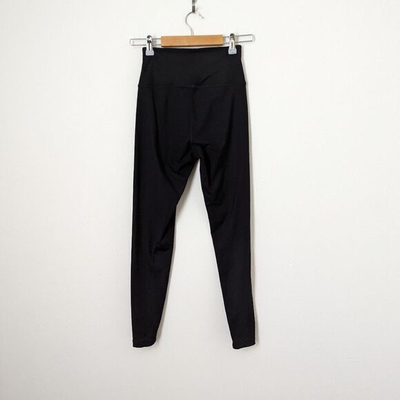 Year of Ours x SoulCycle black matte lace up Football high waisted leggings - Picture 5 of 6